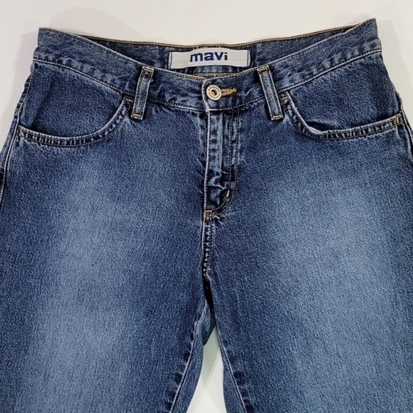 MAVI ♡ Sweet 'n Sexy 510 Michelle Split Flare Leg Distressed Denim Jeans 27/32 - Picture 7 of 17